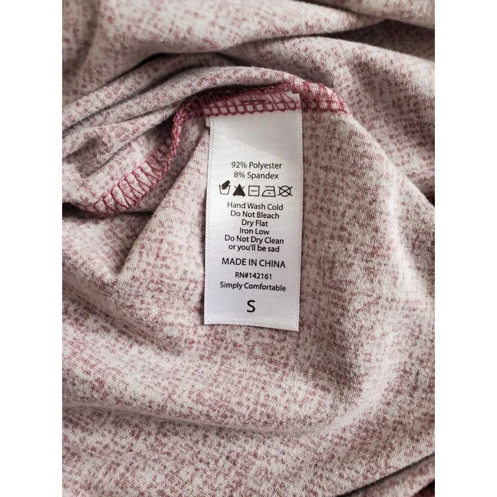 Lularoe Casual Signaturesoft Midi Criss-cross Dress With Pockets In Plum Size S - Picture 9 of 9